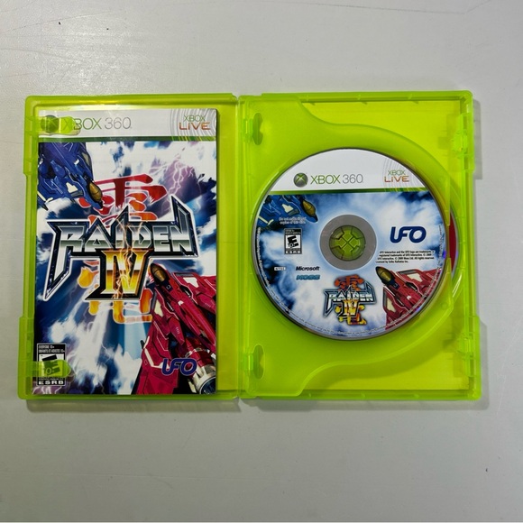 Raiden IV 4 Collectors Edition Microsoft Xbox 360 Complete CIB W/ Soundtrack - Picture 2 of 13